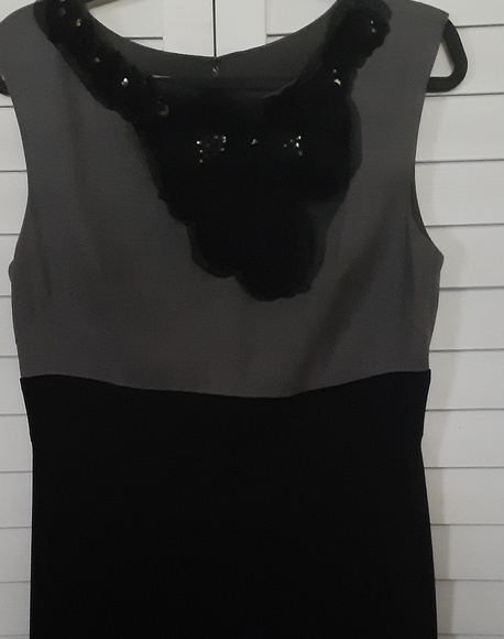 💐Classy! Black & Grey Dress~ - Picture 6 of 8